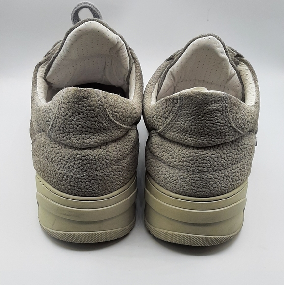 Filling Pieces Gray Leather Sneakers Men's US 11 EU 44 Handcrafted in Portugal - Picture 3 of 10